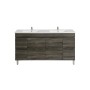 Berge Dark Grey Free Standing 1500 Cabinet Only